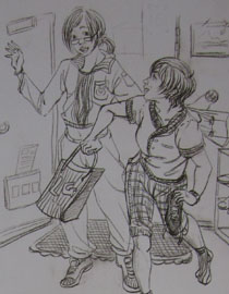 2009年清华大学美术学院速写高分试卷7（设计）