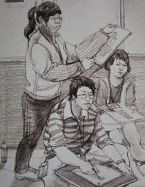 2009年中央美术学院艺术设计专业优秀试卷20（速写）