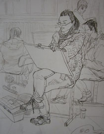 2009年中央美术学院艺术设计专业优秀试卷27（速写）