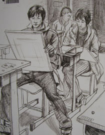 2009年中央美术学院艺术设计专业优秀试卷26（速写）