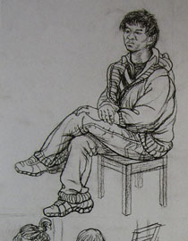 2009年中央美术学院中国画专业优秀试卷8（速写）