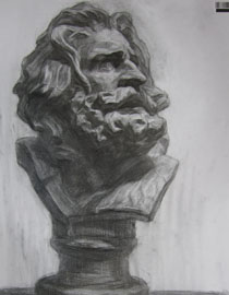 2009年中国美术学院绘画类素描优秀试卷61
