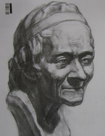 2009年中国美术学院设计类素描优秀试卷40