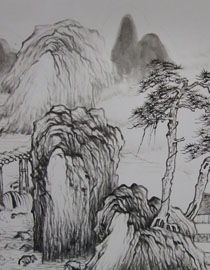 2009年中国美术学院中国画优秀试卷11（山水）