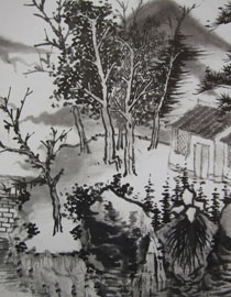 2009年中国美术学院中国画优秀试卷12（山水）