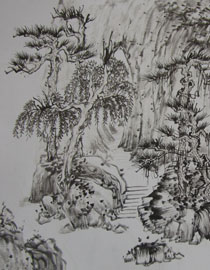 2009年中国美术学院中国画优秀试卷14（山水）