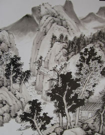 2009年中国美术学院中国画优秀试卷17（山水）