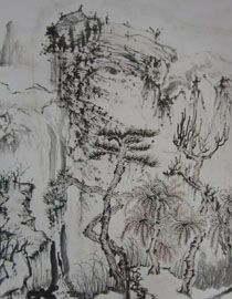 2009年中国美术学院中国画优秀试卷18（山水）
