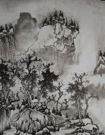 2009年中国美术学院中国画优秀试卷20（山水）