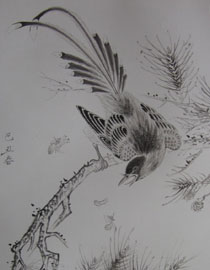 2009年中国美术学院中国画优秀试卷32（花鸟）