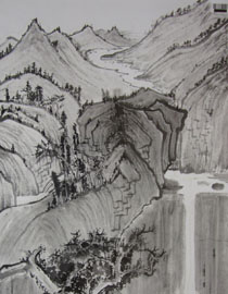2009年中国美术学院中国画优秀试卷21（山水）