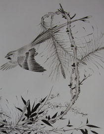 2009年中国美术学院中国画优秀试卷34（花鸟）
