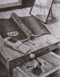 2010年清华大学美术学院素描高分试卷3（设计）