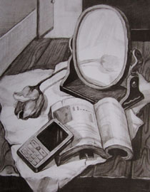 2010年清华大学美术学院素描高分试卷7（设计）