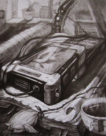2010年清华大学美术学院素描高分试卷9（设计）