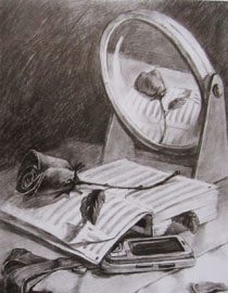 2010年清华大学美术学院素描高分试卷13（设计）