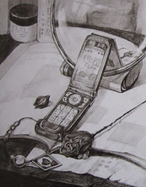 2010年清华大学美术学院素描高分试卷14（设计）