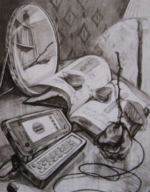 2010年清华大学美术学院素描高分试卷15（设计）