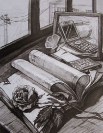 2010年清华大学美术学院素描高分试卷16（设计）