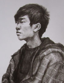 2010年清华大学美术学院素描高分试卷37（造型）