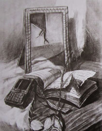 2010年清华大学美术学院素描高分试卷18（设计）