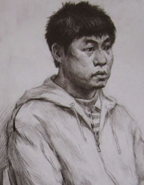 2010年清华大学美术学院素描高分试卷39（造型）