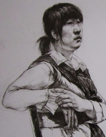 2010年清华大学美术学院素描高分试卷40（造型）