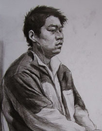 2010年清华大学美术学院素描高分试卷43（造型）