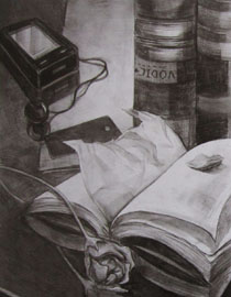 2010年清华大学美术学院素描高分试卷20（设计）