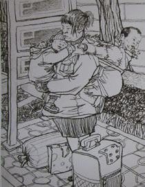2010年清华大学美术学院速写高分试卷7（设计）