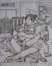 2010年清华大学美术学院速写高分试卷9（设计）