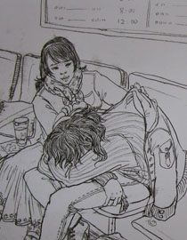 2010年清华大学美术学院速写高分试卷11（设计）