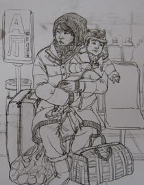 2010年清华大学美术学院速写高分试卷12（设计）