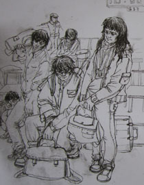 2010年清华大学美术学院速写高分试卷17（设计）