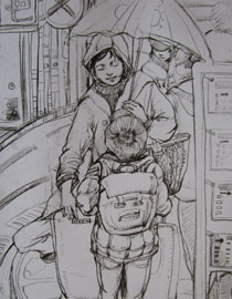 2010年清华大学美术学院速写高分试卷19（设计）