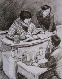 2010年清华大学美术学院速写高分试卷32（造型）