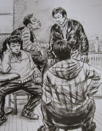 2010年清华大学美术学院速写高分试卷33（造型）