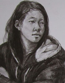 2010年清华大学美术学院素描高分试卷29（造型）