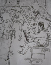 中央美术学院2010年中国画优秀试卷12（速写）