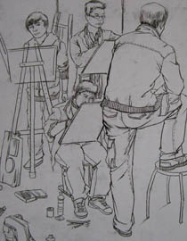 中央美术学院2010年中国画优秀试卷9（速写）