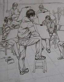 中央美术学院2010年中国画优秀试卷11（速写）