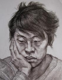 2010-2011年天津美术学院素描优秀试卷136（艺术设计、工业设计、动画）