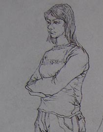 2010-2011年天津美术学院速写优秀试卷1（绘画、雕塑）