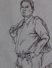 2010-2011年天津美术学院速写优秀试卷2（绘画、雕塑）