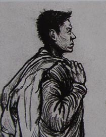 2010-2011年天津美术学院速写优秀试卷6（绘画、雕塑）