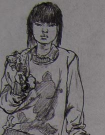 2010-2011年天津美术学院速写优秀试卷9（绘画、雕塑）