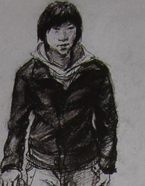 2010-2011年天津美术学院速写优秀试卷16（绘画、雕塑）