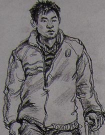 2010-2011年天津美术学院速写优秀试卷18（绘画、雕塑）