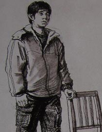 2010-2011年天津美术学院速写优秀试卷22（绘画、雕塑）