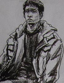 2010-2011年天津美术学院速写优秀试卷20（绘画、雕塑）